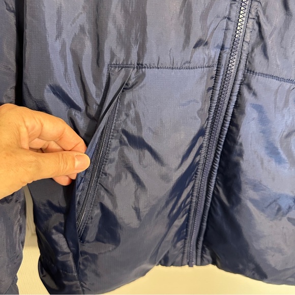 Air Jordan lined hooded jacket size youth XL, front zip, pockets, blue - Picture 5 of 15